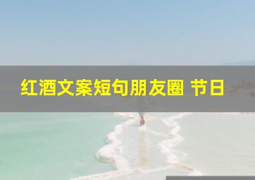 红酒文案短句朋友圈 节日